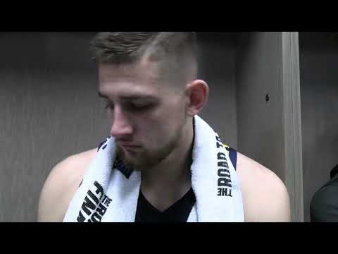 BlueGoldNews.com: WVU Mens Basketball Erik Stevenson Maryland Postgame 3/16/23