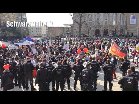 🚨🚔 Großes Polizeiaufgebot bei C-Demo in Freiburg - Rückblick "Unzensiert" vom 19.03.2022