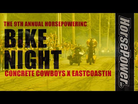 CONCRETE COWBOYS x EASTCOASTIN @ HPI BIKE NIGHT 2024 (cops didn't stop the party)