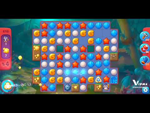 Fishdom. 8715 hard level no boosters and diamonds. 13 moves