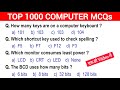 Top 1000 Computer Fundamental MCQ | एक ही वीडियो में | For All Competitive Exams
