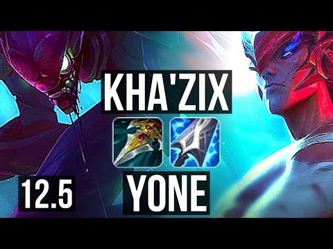 KHA vs YONE (MID) | 8/0/6, 1.6M mastery, Legendary, 400+ games | EUW Master | 12.5