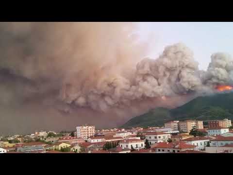 Incendio Monte Serra comune di Calci - Video mare, sport e relax