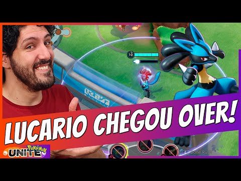 Como Jogar de LUCARIO no POKEMON UNITE! | GUIA DO Lucario Completo!