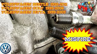 Volkswagen Jetta Beetle Golf P0301 P0302 P0303 P0304 Cylinder Misfire Detected