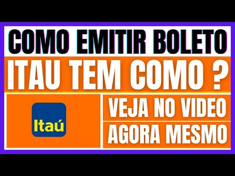 Vídeo: Gerar Boleto Itaú: dúvidas e emissão online