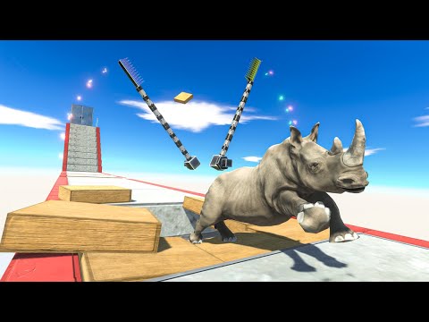 Run and Escape from Spikes and Floor Trap - Animal Revolt Battle Simulator