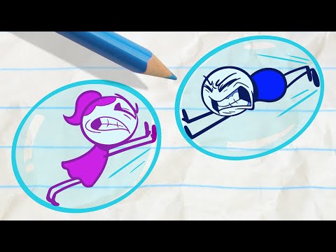 Pencilmate is Trapped! -in- "Outboxed" Pencilmation Cartoons"