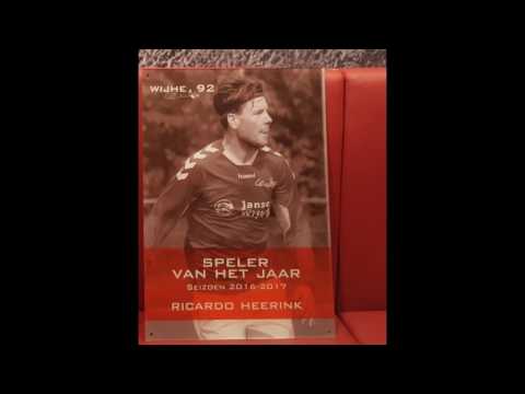 Reactie voetballer van het jaar Wijhe'92 Ricardo Heerink