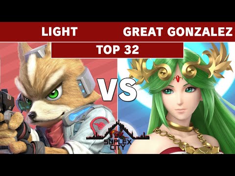 Suplex City -  Rogue Light (Fox) vs The Great Gonzales (Palutena) Top 32 - Smash Ultimate