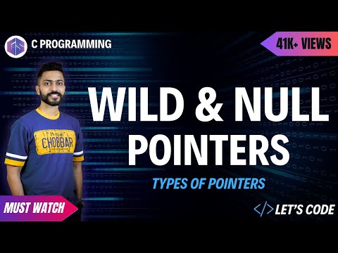 What is Wild Pointer and Null Pointer with Examples | Types of Pointers | C programming