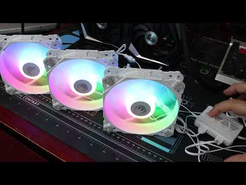 ASUS TUF Gaming TF120 ARGB FAN (unboxing and lighting effects)