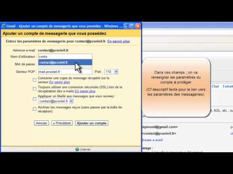 comment installer une boite e mail