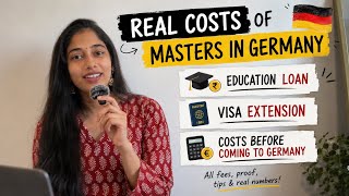 Real Cost of Doing a Master’s in Germany 🎓| Before & After Coming to Germany | dMAT Expenses 🇩🇪