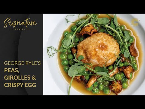 George Ryle's Peas, Girolles and Crispy Egg