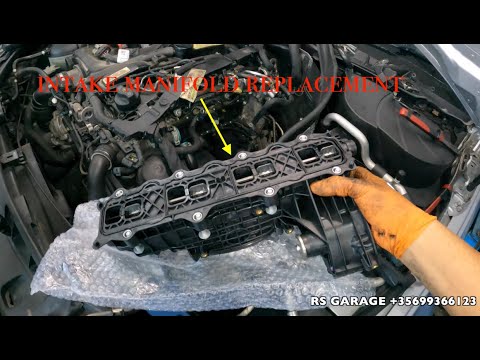 Replacing inlet manifold on a Mercedes benz om651