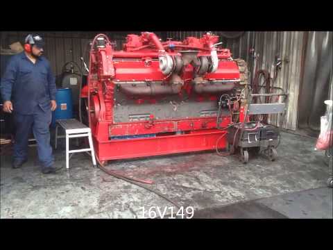 Detroit Diesel 16V149 Build Test Run