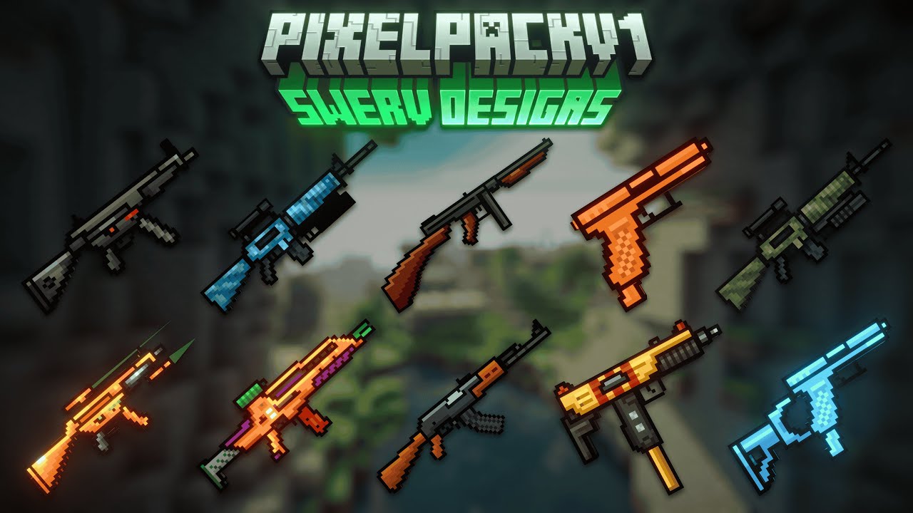 PIXEL PACK V1 - GTA V Weapon on Forge Mods