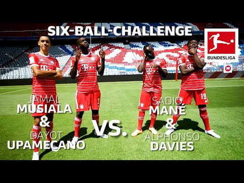 Mané Shoots with American Football | Epic Six Ball Target-Challenge