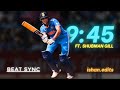 9 45 X Shubman Gill Beat Sync WhatsApp Status Cricket Edit Editsbyishy Ishan Edits