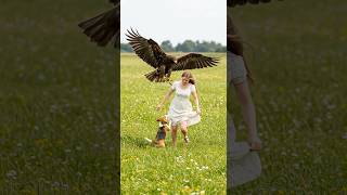 Download lagu Brave Dog Defends Girl from Giant Eagle Attack #EagleAttack #BraveDog #WildEncounter #animalfight mp3
