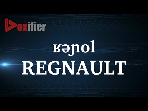 How to Pronunce Regnault in French - Voxifier.com