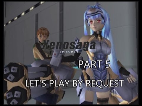 **BLIND** Let's Play Xenosaga Ep 1 Part 5 - KOS-MOS Attacks
