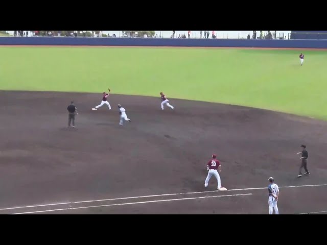 【練習試合】 イーグルス期待のルーキー黒川・小深田の二遊間で併殺!! 2020/2/13 F-E