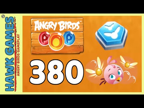 Angry Birds Stella POP Bubble Shooter Level 380 - Walkthrough, No Boosters