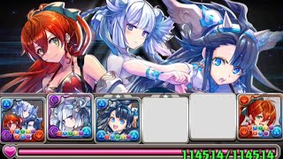 【パズドラ】季節枠が1つ減ったメイメイ、水着のないサクヤ…友の犠牲を乗り越えて戦え、“TRIANGLE BEAT”（HPを114514にしたパーティで繚乱チャレンジ(百花繚乱4)！）（ゆっくり実況）