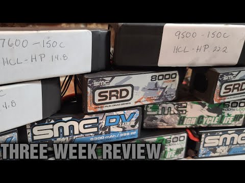 SMC HclHp 9500mAh & 7600mAh 150c Lipo Battery Review