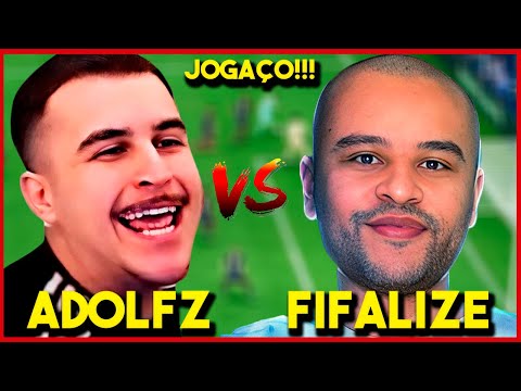 ADOLFZ X FIFALIZE NO EA FC 24!!! (JOGO COMPLETO + REAÇÃO DOS DOIS!!!)