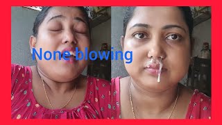 nose sneezing 🤧  and nose blowing challenge l n