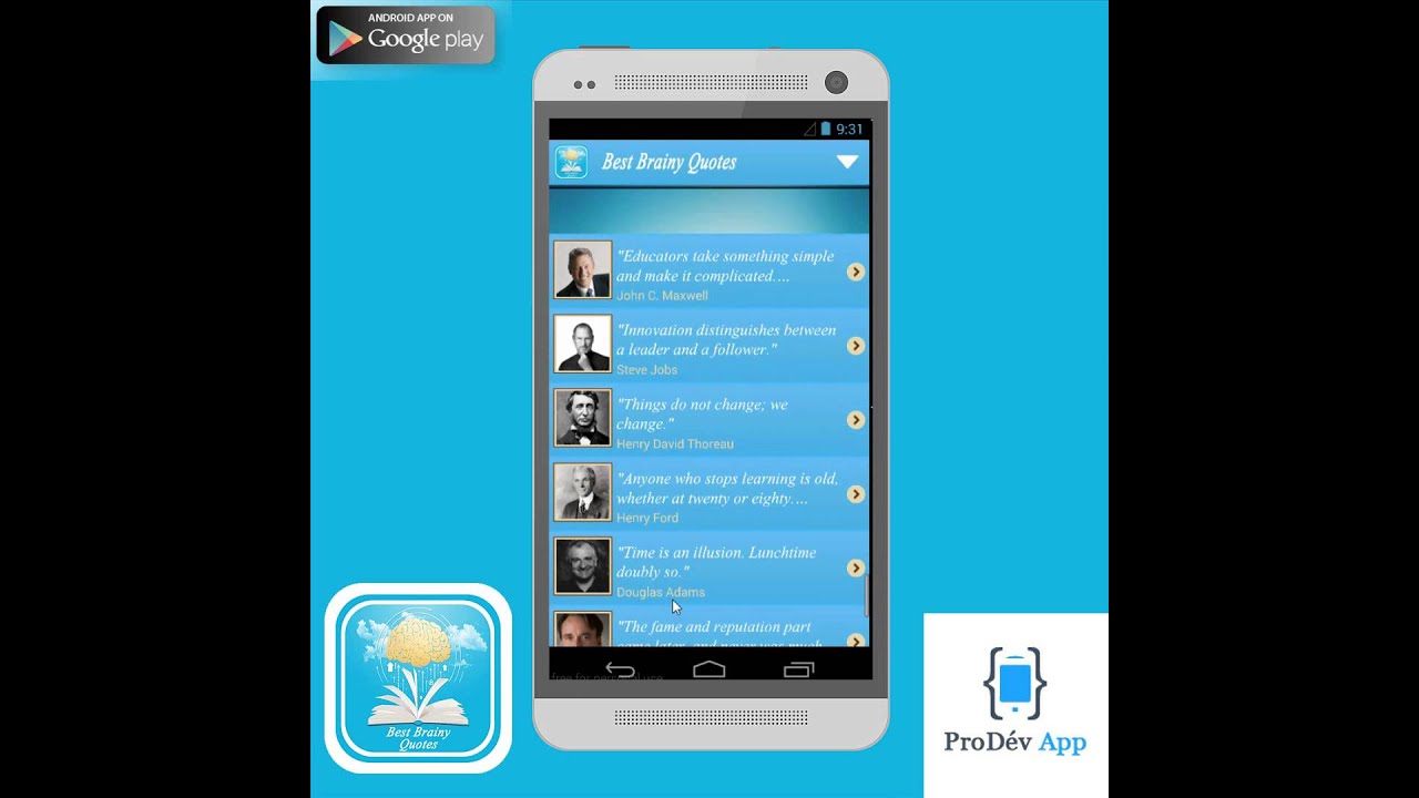 Android App: Best Brainy Quotes