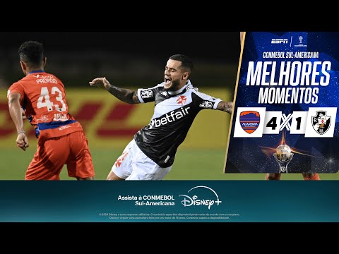 Gols e lances de Puerto Cabello x Vasco da Gama