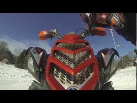 GoPro: SNOW mo RAPTOR - Raptor 700R SE with skis conversion kit and Maxxis 4-Snow Tires