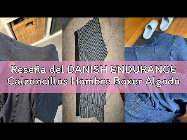 Vídeo relacionado con DANISH ENDURANCE Calzoncillos Hombre Boxer Algodon Premium, Pack de 3 y 10, Negro, XXL