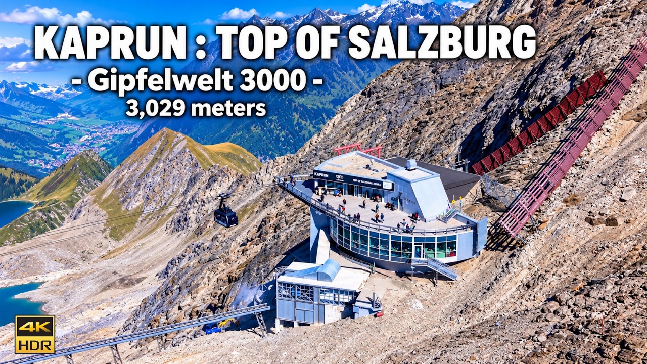 Kaprun Gipfelwelt 3000 🇦🇹| Top of Salzburg | The Incredible Kitzsteinhorn at 3,029m 4K 60fps