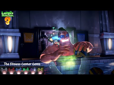 Luigi's Mansion 3: 13F The Fitness Center all 6 Gems Playthrough/Walkthrough