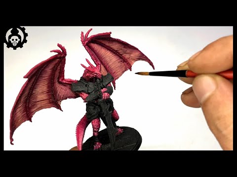 HOW to Paint RED Dragon Skin | Basic Vallejo Color PAINT Recipe