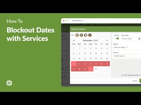 Blockout Dates