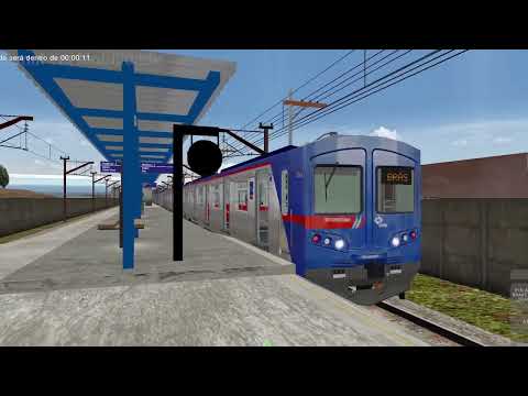 OpenBVE - Linha 12-Safira CALMON VIANA X BRÁS com o série 5550 da CPTM