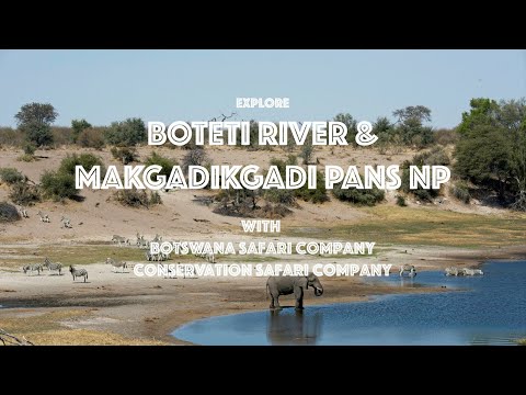 Boteti River - Makgadikgadi Pans National Park - a realistic perspective and lodges in the area.