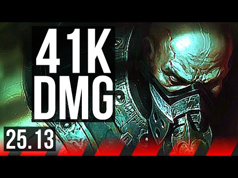 URGOT vs SHEN (TOP) | 6 solo kills, 41k DMG, Dominating | KR Master | 25.13