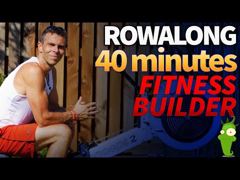 40 Minute Rowing Workout - Rate Pyramid Builds Fitness & Technique | 10K Plan W3S2 | RowAlong