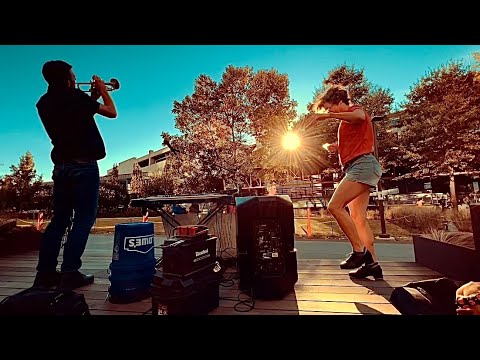 Get Down On Atlanta Beltline - Miss Moonshine & @TheHumanDJ - Buckdance - Cute Dog