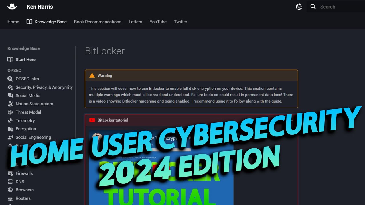 Ultimate Home User Cybersecurity Resource (2024 Edition)