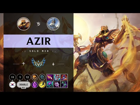 Azir Mid vs Galio - KR Challenger Patch 14.9