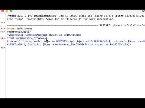 Python Loading Up Websites Using The Webbrowser Module Easy Tutorial