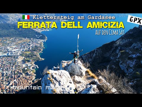 Ferrata dell Amicizia | Klettersteig (B) am Gardasee im Winter | Cima Sat